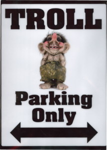 Troll Parking Only Poster